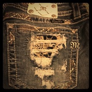 Size 36 straight Miss Me Jeans. 31 Inseam